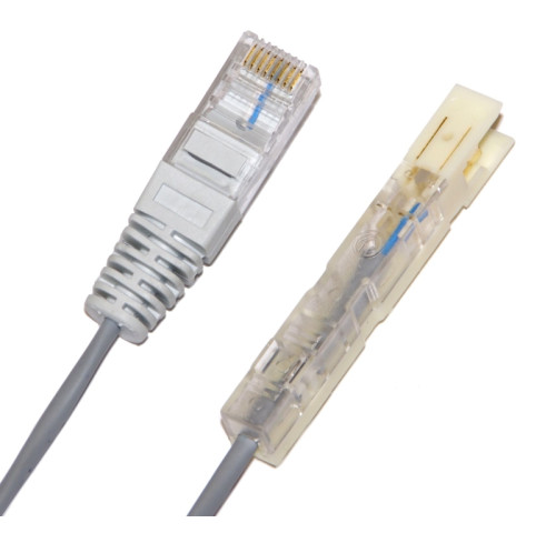 Patch kabel telefonní 1 pár RJ45 / 110  - 2 polový 1m