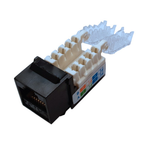 LEXI-Net Keystone Cat 5e UTP samozářezový - ČERNÝ LEXI-Net Keystone Cat 5e UTP samozářezový - ČERNÝ