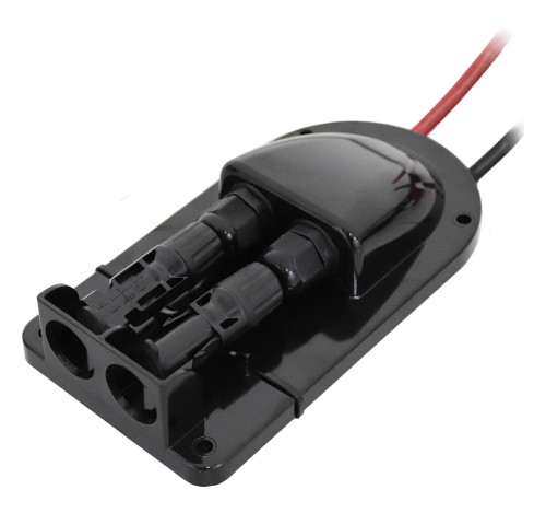 MHPower střešní kabelová průchodka pro solární kabely, 2× MC4, kabel 0,25 m, černá MHPower střešní kabelová průchodka pro solární kabely, 2× MC4, kabel 0,25 m, černá