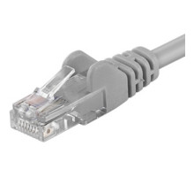 PremiumCord Patch kabel UTP RJ45-RJ45 level 5e 0.1m šedá