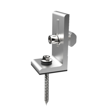 Hliníkový L adaptér, samořezný a profilový šroub M8