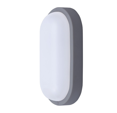 Solight LED venkovní osvětlení oválné, 20W, 1500lm, 4000K, IP54, 26cm, šedá barva