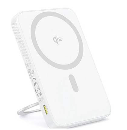 Bezdrátová powerbanka Baseus PicoGo Qi2 5000mAh, 20W bílá
