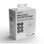 Solight vestavná zásuvka 1x 16A + USB-C 65W PD, 2m, bílá Solight vestavná zásuvka 1x 16A + USB-C 65W PD, 2m, bílá