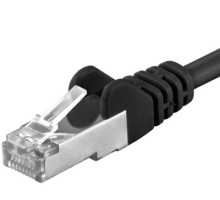 Premiumcord Patch kabel CAT6a S-FTP, RJ45-RJ45, AWG 26/7 10m černá