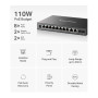 Switch TP-Link Mercusys MS112GMP 2x GLAN, 8x GLAN s PoE+, 2x SFP, 110W