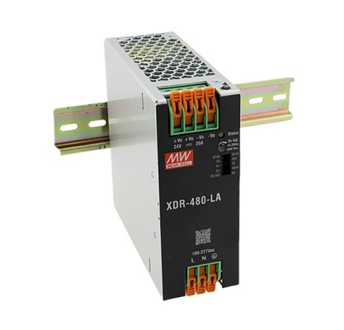 MEAN WELL XDR-480-48LA Průmyslový prémiový zdroj na DIN lištu 480W 48V