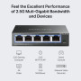 Switch TP-Link Mercusys MS105GS-M2 5x 2,5GLAN, kov Switch TP-Link Mercusys MS105GS-M2 5x 2,5GLAN, kov