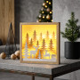Solight LED 3D dřevěná vánoční dekorace v rámu, 12x LED, 25cm, 2x AA Solight LED 3D dřevěná vánoční dekorace v rámu, 12x LED, 25cm, 2x AA