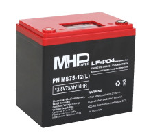 MHPower MS75-12(L) Lithium baterie LiFePO4 12V/75Ah, Terminál LC5 - M8