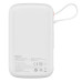 Powerbanka Baseus Qpow Pro 10000mAh, 22,5W, s kabelem USB-C bílá barva