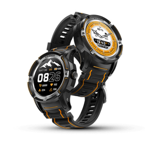 Chytré hodinky Hammer Watch Plus černo-oranžové Chytré hodinky Hammer Watch Plus černo-oranžové