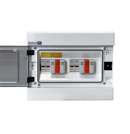 Rozvaděč VCX PROFI V2 T1+T2 DC 1000V pro 2 stringy IP65 certifikovaný Rozvaděč VCX PROFI V2 T1+T2 DC 1000V pro 2 stringy IP65 certifikovaný