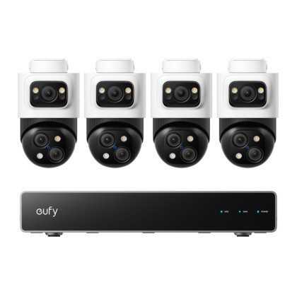 Bezpečnostní NVR PoE systém Anker eufy (sada NVR jednotka+4ks venkovní kamera Anker eufy S4 Max 4K)
