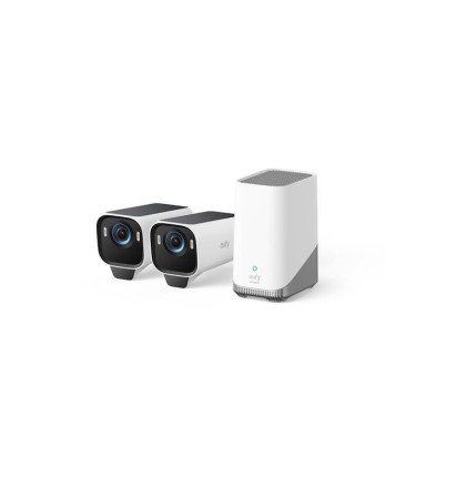 Venkovní kamera se solárním nabíjením Anker eufy S3 Pro (sada 2ks+jednotka HomeBase 3), 4K bílá