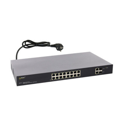 SFG116 16portový switch – 16x PoE 1Gbps + 2x uplink RJ45 1Gbps + 2x uplink SFP… SFG116 16portový switch – 16x PoE 1Gbps + 2x uplink RJ45 1Gbps + 2x uplink SFP…