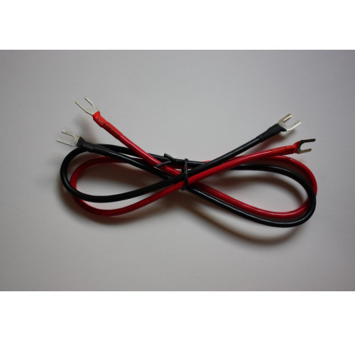Propojovací kabely pro baterie, měniče, d.50cm, 6mm2, 2x vidlička M6 - pár (3WR-BVR6UT6-6) Propojovací kabely pro baterie, měniče, d.50cm, 6mm2, 2x vidlička M6 - pár (3WR-BVR6UT6-6)