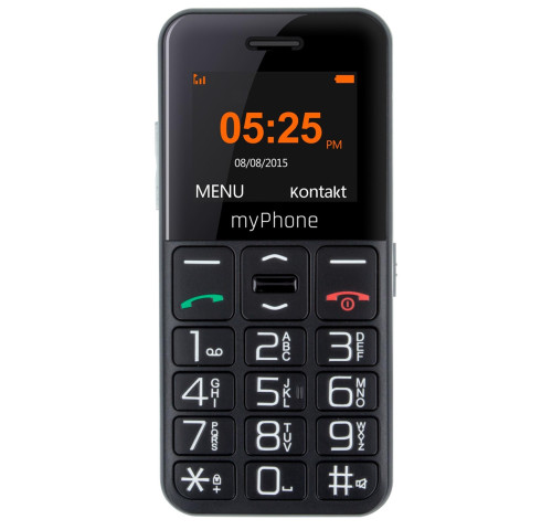Telefon myPhone Halo Easy Senior černý Telefon myPhone Halo Easy Senior černý