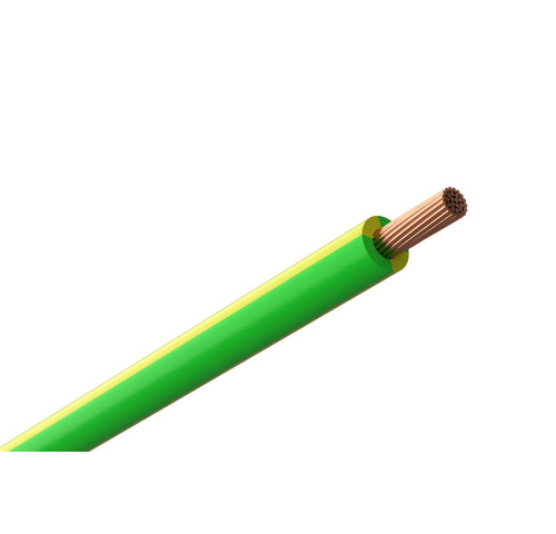 Silový zemnící kabel CYA H07V-K 16 ZZ, 1x16 (zelenožlutý)