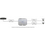 EXT-POE2 LAN a PoE extender, 1x RJ-45 vstup, 2x RJ-45 výstup, LAN 10/100Mbps, vstup…