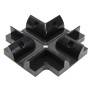 Držáky plastové rohové pro uchycení solárních panelů - černé (4ks sada) Držáky plastové rohové pro uchycení solárních panelů - černé (4ks sada)