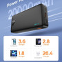 Powerbanka Baseus Airpow 20000mAh, 20W černá Powerbanka Baseus Airpow 20000mAh, 20W černá