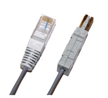 Patch kabel telefonní 1 pár RJ45 / IDC  - 2 polový  1m