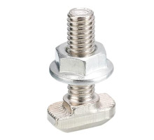 Šroub kladívkový s přírubovou maticí, M8x25, typ 28/15, nerez