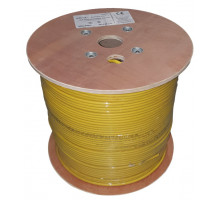 LEXI-Net kabel Cat 6 UTP LSOH licna (Dca) 24 AWG 500m cívka, žlutý plášť