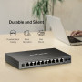 Switch TP-Link Mercusys MS112GMP 2x GLAN, 8x GLAN s PoE+, 2x SFP, 110W