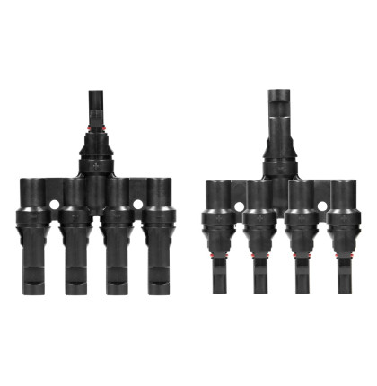 Rozbočovací konektory MC4 (1pár) pro solární panel (MC4 z 1 na 4)