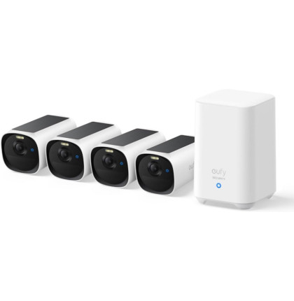 Venkovní kamera se solárním nabíjením Anker eufy E40 (sada 4ks+jednotka HomeBase 2) 2K bílá Venkovní kamera se solárním nabíjením Anker eufy E40 (sada 4ks+jednotka HomeBase 2) 2K bílá