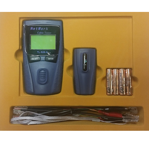 Tester datových a telefonních kabelů LCD, měření délky Tester datových a telefonních kabelů LCD, měření délky