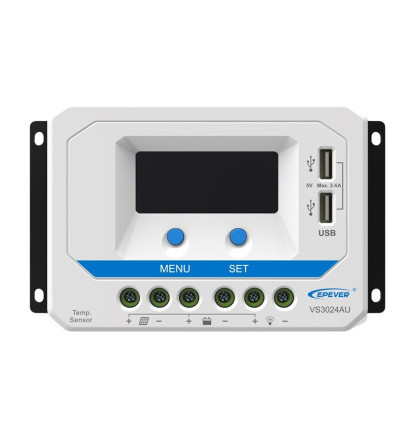 Epever VS3024AU solární PWM regulátor, 12/24V, 30A s LCD displejem série VS Epever VS3024AU solární PWM regulátor, 12/24V, 30A s LCD displejem série VS