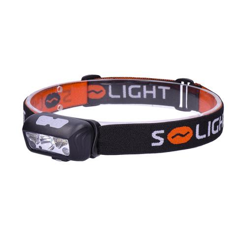 Solight LED čelová nabíjecí svítilna, 150 + 100lm, bílé a červené světlo, Li-Ion Solight LED čelová nabíjecí svítilna, 150 + 100lm, bílé a červené světlo, Li-Ion