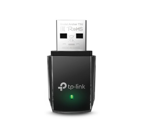USB klient TP-Link Archer T3U AC 1300 Dual Band Wireless 400Mbps 2,4GHz/ 867Mbps 5GHz, USB 2.0