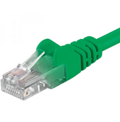 PremiumCord Patch kabel UTP RJ45-RJ45 CAT6 3m zelená