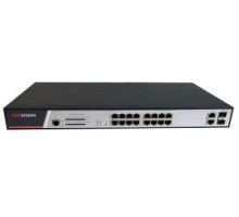 DS-3E2318P 16x POE | 2x 1 Gb Combo port | výkon 300 W | Plný management L2