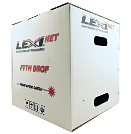 DROP LEXI FTTx 12 optická vlákna singlemode 9/125, G.657A1 BLACK LSZH