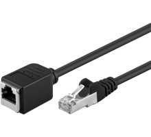 PremiumCord Prodlužovací Patch kabel F/UTP RJ45-RJ45 M/F 1,5m