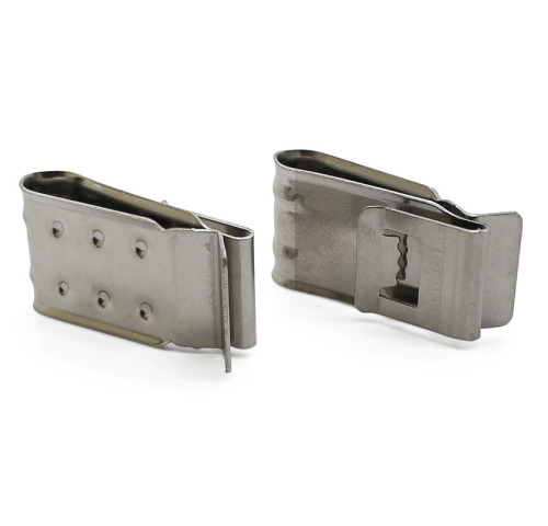 Kabelová svorka ocelová, klip na solární panely pro 4 kabely