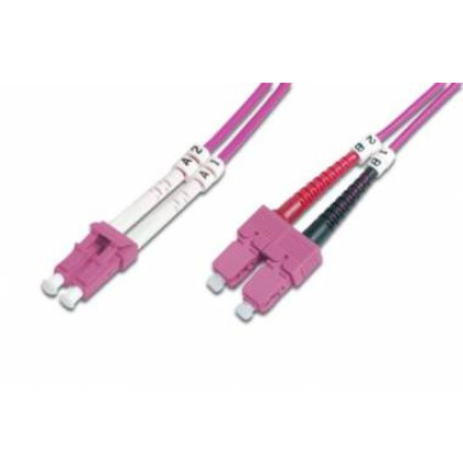 LEXI-Net Patch kabel 50/125, SC-LC OM4, 10m duplex