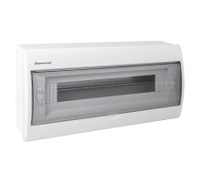 Rozvaděč RN-18 Fala (N+PE) IP40 plastový 1x18 nástěnný / průhledné dveře Rozvaděč RN-18 Fala (N+PE) IP40 plastový 1x18 nástěnný / průhledné dveře