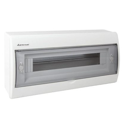 Rozvaděč RN-18 Fala (N+PE) IP40 plastový 1x18 nástěnný / průhledné dveře Rozvaděč RN-18 Fala (N+PE) IP40 plastový 1x18 nástěnný / průhledné dveře