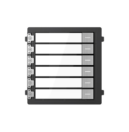 DS-KD-KK/S Video Intercom 2. generace, nerezový modul 6 tlačítek pro volání