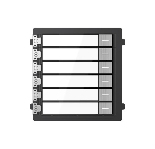 DS-KD-KK/S Video Intercom 2. generace, modul 6 podsvícených tlačítek pro volání, 0.8W…