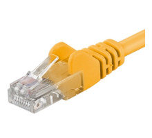 PremiumCord Patch kabel UTP RJ45-RJ45 level 5e 0.5m žlutá