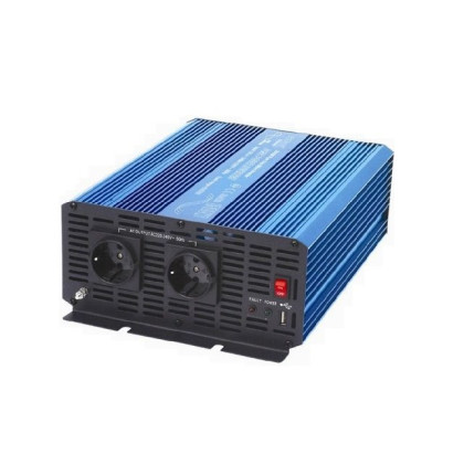 Měnič napětí Carspa P1500-12 - POUŽITÉ, 12V/230V1500W čistá sinusovka