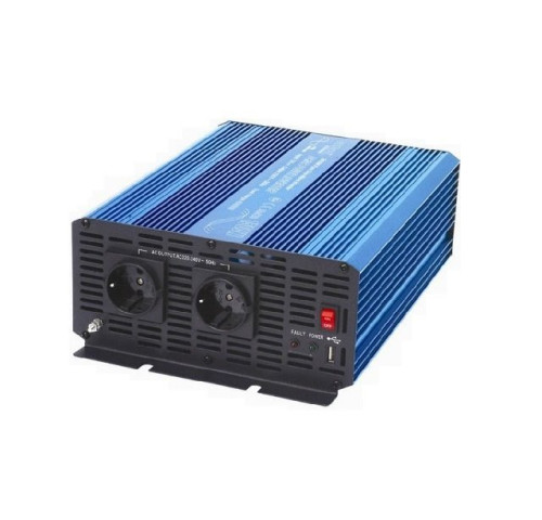 Měnič napětí Carspa P1500-12 - POUŽITÉ, 12V/230V1500W čistá sinusovka