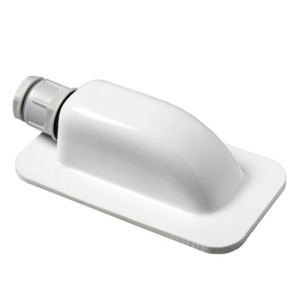 Kabelová střešní průchodka, bílá - SINGLE